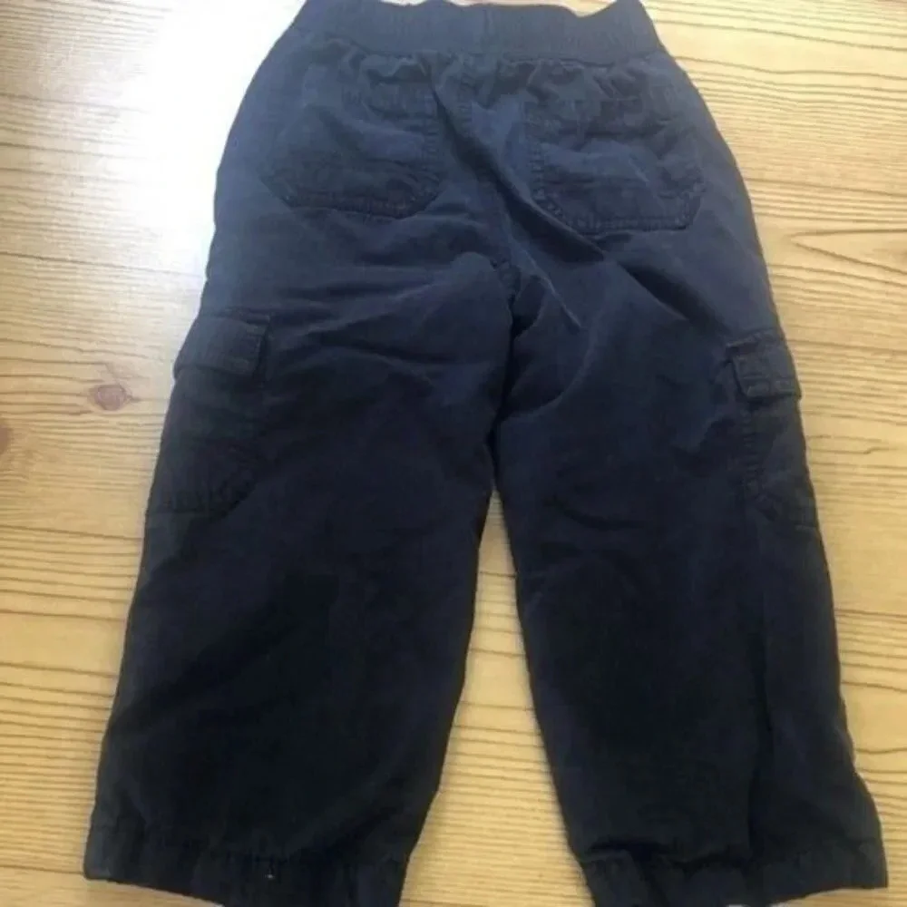 Gymboree‎ 2T Blue Cotton Blend Cargo Pants Toddler Boy Elastic Waist Casual